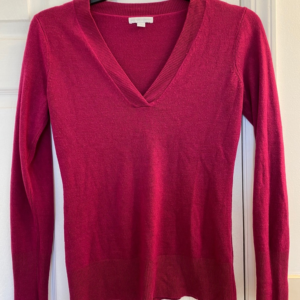 V-neck sweater